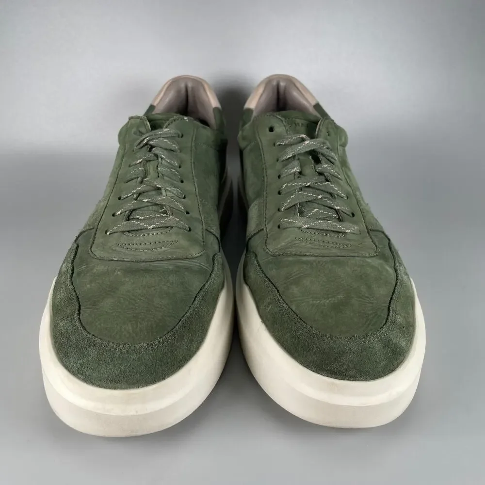 Cole Haan Grandpro Rally Court Men's 13 Green Leather Sneakers Casual Shoes GUC